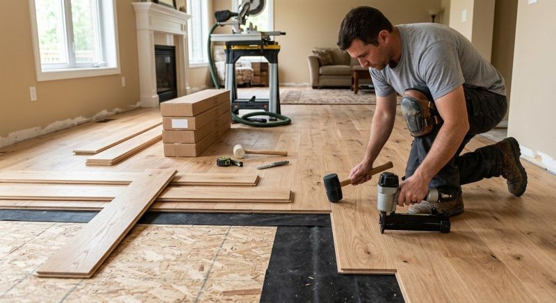 Oak Floor Installation in Arlington, WA