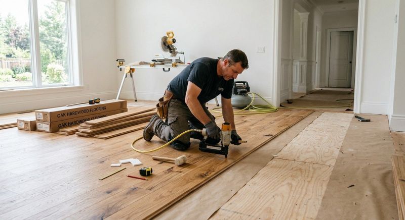Oak Floor Installation in Marysville, WA