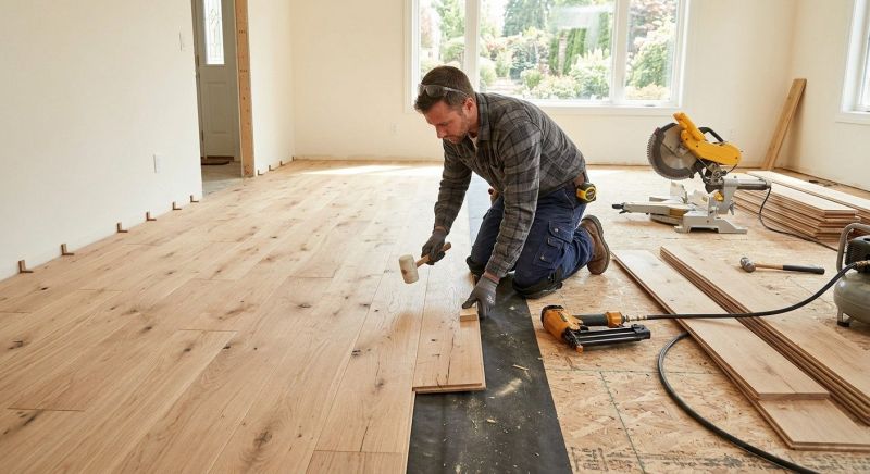 Oak Floor Installation in Poulsbo, WA