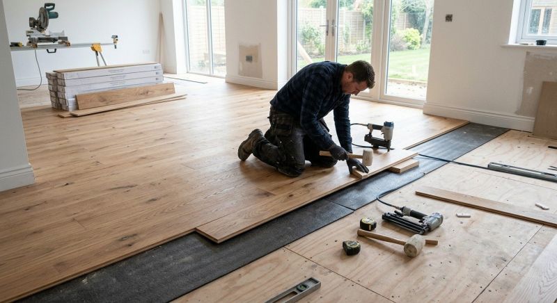 Oak Floor Installation in Poulsbo, WA