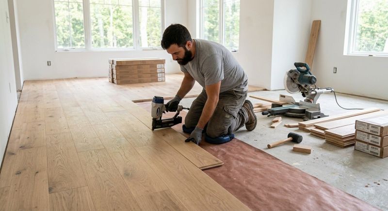 Oak Floor Installation in Snohomish, WA