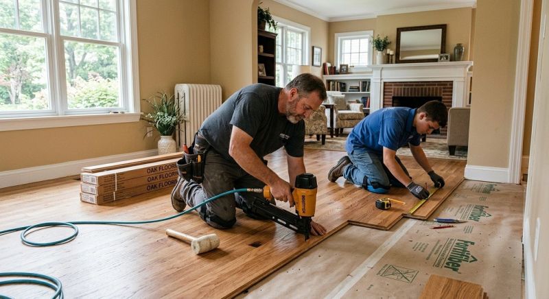 Oak Floor Installation in Snohomish, WA