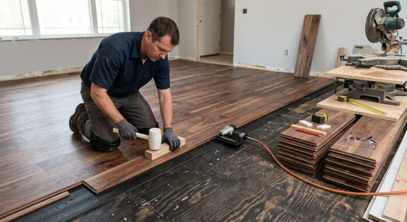 Walnut Flooring Installation in Everett, WA