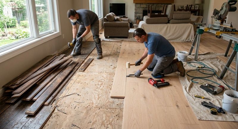 Wood Floor Replacement in Edmonds, WA