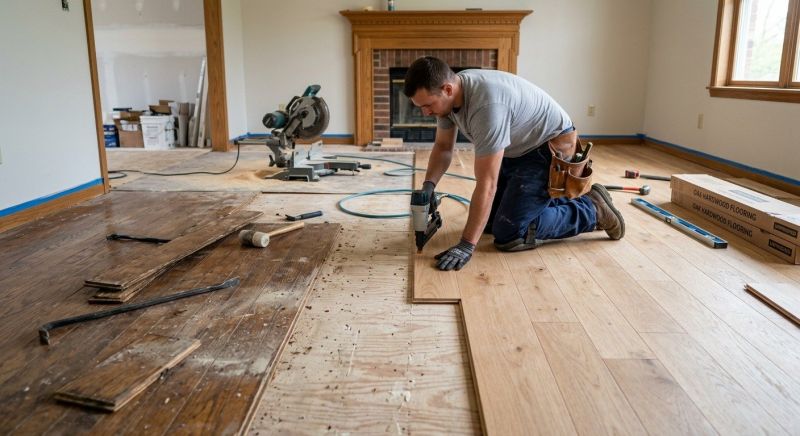 Wood Floor Replacement in Freeland, WA