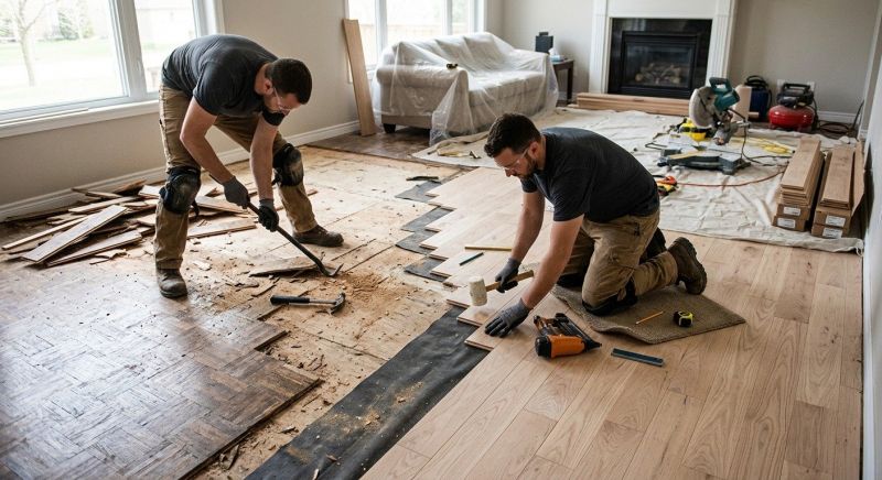 Wood Floor Replacement in Monroe, WA